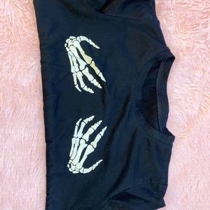 Skeleton hands tshirt